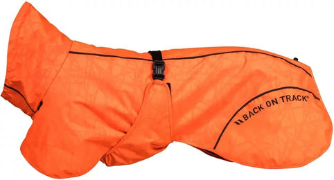 Produktbild von Back on Track Regenmantel für Hunde Orange waterproof