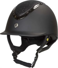 Produktbild von Back on Track Reithelm EQ3 Pardus ohne Visier Schwarz Unisex 53/55 cm