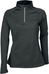 Produktbild von Back on Track Reitshirt für Damen in Schwarz und Gold Größe L