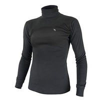 Produktbild von Back on Track Rollkragensweatshirt Damen Schwarz Baumwolle Größe L