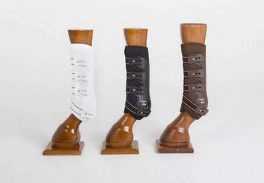 Back on Track Royal Arbeitsgamaschen Hinterbein Beinschutz Braun Größe L – Bild 1 von 1
