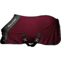 Produktbild von Back on Track Royal Deluxe Pony Mesh Fleece Decke für Pferde in Rot und Braun