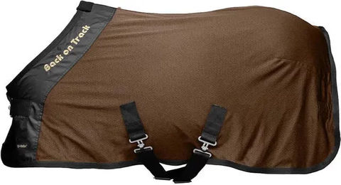Back on Track Royal Deluxe Pony Mesh Rug Fleece Decke Braun – Bild 1 von 2