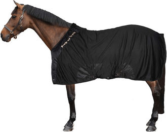 Produktbild von Back on Track Royal Netzdecke Deluxe Fleece für Pferde in Grün und Schwarz