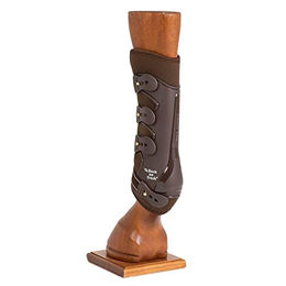Back on Track Royal Work Boots Dressurgamaschen für die Hinterbeine Braun Größe M – Bild 1 von 2