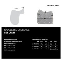 Produktbild von Back on Track Schabracke Dressur No. 1 Weiß mit Keramikfasern für Warmblut