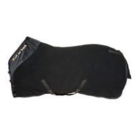 Produktbild von Back on Track Supreme Fleecedecke mit D-Ringen Schwarz