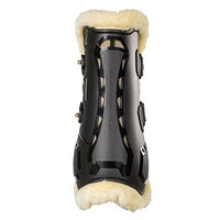 Produktbild von Back on Track Tendon Boots Air Flow Gamaschen mit Kunstfell Schwarz M