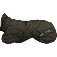 Produktbild von Back on Track Thermischer Regenmantel für Hunde in Grün waterproof