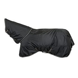 Produktbild von Back on Track Weidedecke für Pferde Obsidian Schwarz 155 cm aus Baumwolle