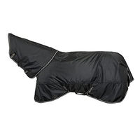 Produktbild von Back on Track Weidedecke für Pferde Obsidian Schwarz 155 cm aus Baumwolle