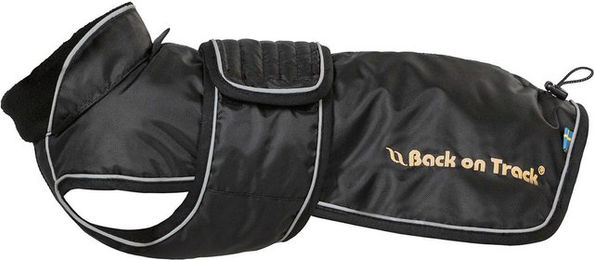 Back on Track Welltex Hundemantel Buddy Regenmantel wasserabweisend Schwarz 38 cm – Bild 1 von 1