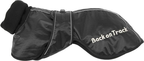 Back on Track Welltex Windhundemantel Schwarz Größe L wasserabweisend – Bild 1 von 3
