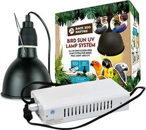 Back Zoo Nature Bird Sun UV-Set Vogel System mit 70W Lampe Schwarz – Bild 1 von 4