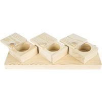 Produktbild von Back Zoo Nature Brain Trainer Cups Intelligenzspielzeug aus Holz für Vögel und Kaninchen