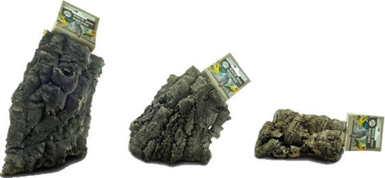 Back Zoo Nature Corky Chew Knabberspielzeug aus Naturkork für Papageien und Nagetiere Grau Groß – Bild 1 von 4