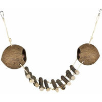 Produktbild von Back Zoo Nature Double Coconut Bridge Vogelleiter aus Kokosnuss Braun