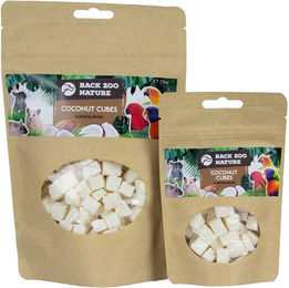 Back Zoo Nature Kokosnusswürfel Fruchtsnack für Vögel und Nagetiere 50 Gramm – Bild 1 von 2