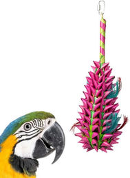 Back Zoo Nature Napa Palmleaf Tower Vogelspielzeug aus Bananenblatt für Papageien – Bild 1 von 2