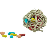 Produktbild von Back Zoo Nature Treat Balls Snack für Papageien und Wellensittiche aus Naturmaterial 6 Stück
