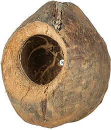 Back Zoo Nature Villa Kokosnuss Häuschen Höhle für Kleintiere Braun – Bild 1 von 4