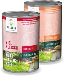 BALDUiN Hund Mix-Paket Rind und Huhn getreidefrei 12x400g - 12 x 400 g – Bild 1 von 2