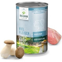 Produktbild von BALDUiN Hundefutter Kalb und Kräuterseitling Mini 12x400g