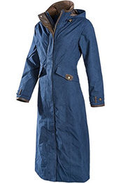 Baleno Damen Kensington Reitmantel aus Fleece wasserdicht Blau XXL – Bild 1 von 5