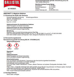 BALLISTOL Stichfrei Animal Insektenschutz Fellspray für Tiere 750ml - 750 ml – Bild 1 von 8