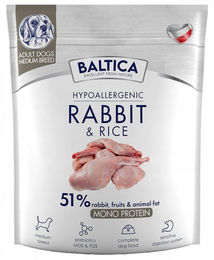 Baltic Nutraceutic Hypoallergenes Hundefutter mit Kaninchen und Reis 1kg – Bild 1 von 1