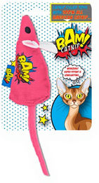 BAM! KatzenSpielzeug Maus aus Plüsch mit Katzenminze Pink 10 cm – Bild 1 von 1