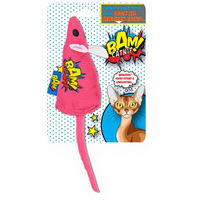 Produktbild von BAM! KatzenSpielzeug Maus aus Plüsch mit Katzenminze Pink 10 cm