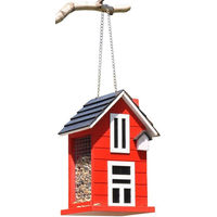 Produktbild von Bambelaa! Vogelhaus aus Holz zum Aufhängen als Futterstation für Wildvögel