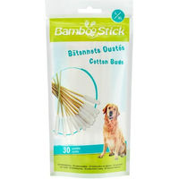 Produktbild von Bamboostick Watte-Ohrreiniger aus Bambus für Hunde Größe L/XL Weiß
