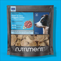 Produktbild von BARF-in-One Nuggets Junior Hundefutter mit Rind und Huhn 750 g