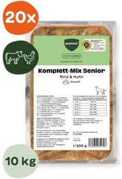 BARF'S Komplett-Mix Senior Hund Rind & Huhn getreidefrei 20x500 g – Bild 1 von 1