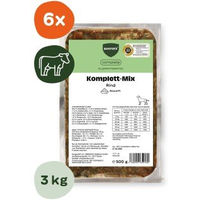 Produktbild von BARFER'S BARF Komplett-Mix Rind und Kalb für Hunde Adult Getreidefrei und Glutenfrei 6x500 g