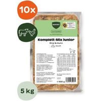 Produktbild von BARFER'S Komplett-Mix Junior Hund Rind & Huhn getreidefrei 10x500 g