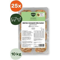 Produktbild von BARFER'S Würfel Komplett-Mix Junior Hund Rind & Huhn 25x400 g