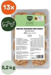 BARFER'S Würfel Komplett-Mix Junior Rind & Huhn getreidefrei 13x400 g – Bild 1 von 2