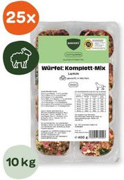BARFER'S Würfel Komplett-Mix Lamm für adulte Hunde 25x400 g – Bild 1 von 2