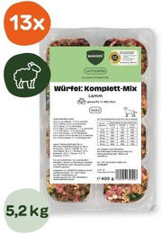 BARFER'S Würfel Komplett-Mix Lamm für erwachsene Hunde 13x400 g – Bild 1 von 2