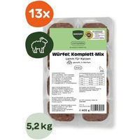 Produktbild von BARFER'S Würfel Komplett-Mix Lamm für Katzen 13x400 g