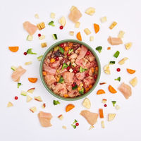 Produktbild von Barfgold Goldstückchen Huhn und Lachs in Sauce 1000 g Beutel - 1000 g