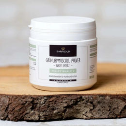 Produktbild von Barfgold Grünlippmuschelpulver nicht entölt Gelenk-Supplement für alle Tiergrößen 250 g - 250 g