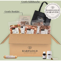 Produktbild von Barfgold Starterpaket Der Feinschmecker Getreidefrei mit Huhn Rind Lamm und Lachs