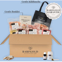 Produktbild von Barfgold Starterpaket Der Individualist Getreidefrei ohne Konservierungsstoffe Huhn Rind Lachs