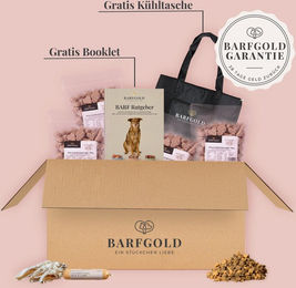 Barfgold Starterpaket Getreidefrei ohne Konservierungsstoffe mit Huhn Rind und Lamm zur Zahnpflege und Verdauung 5000g – Bild 1 von 1