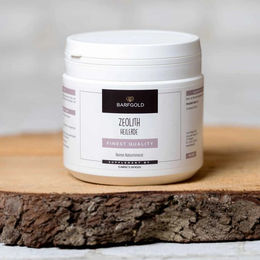 Produktbild von Barfgold Zeolith-Heilerde Pulver zur Unterstützung von Verdauung, Immunsystem sowie Haut und Fell 250 g - 250 g