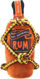 Bark Barkbeard's Plüschspielzeug Rumflasche mit Zerrseil in Braun – Bild 1 von 2